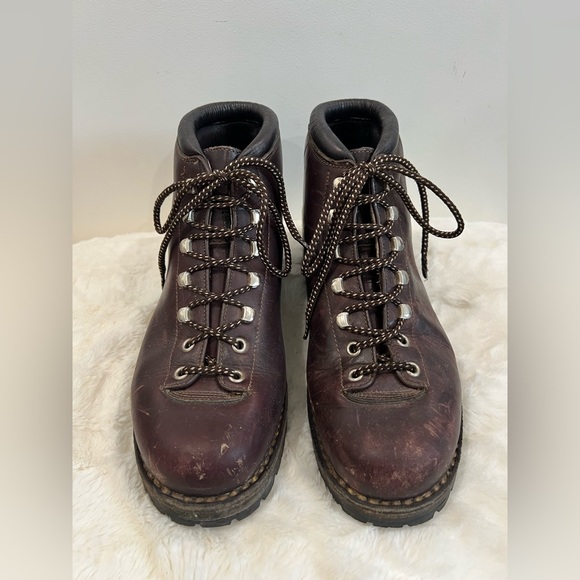 Calzaturificio The Alps By Fabiano Leather Mountaineering Hiking Boots Italy 7.5 - Picture 3 of 12